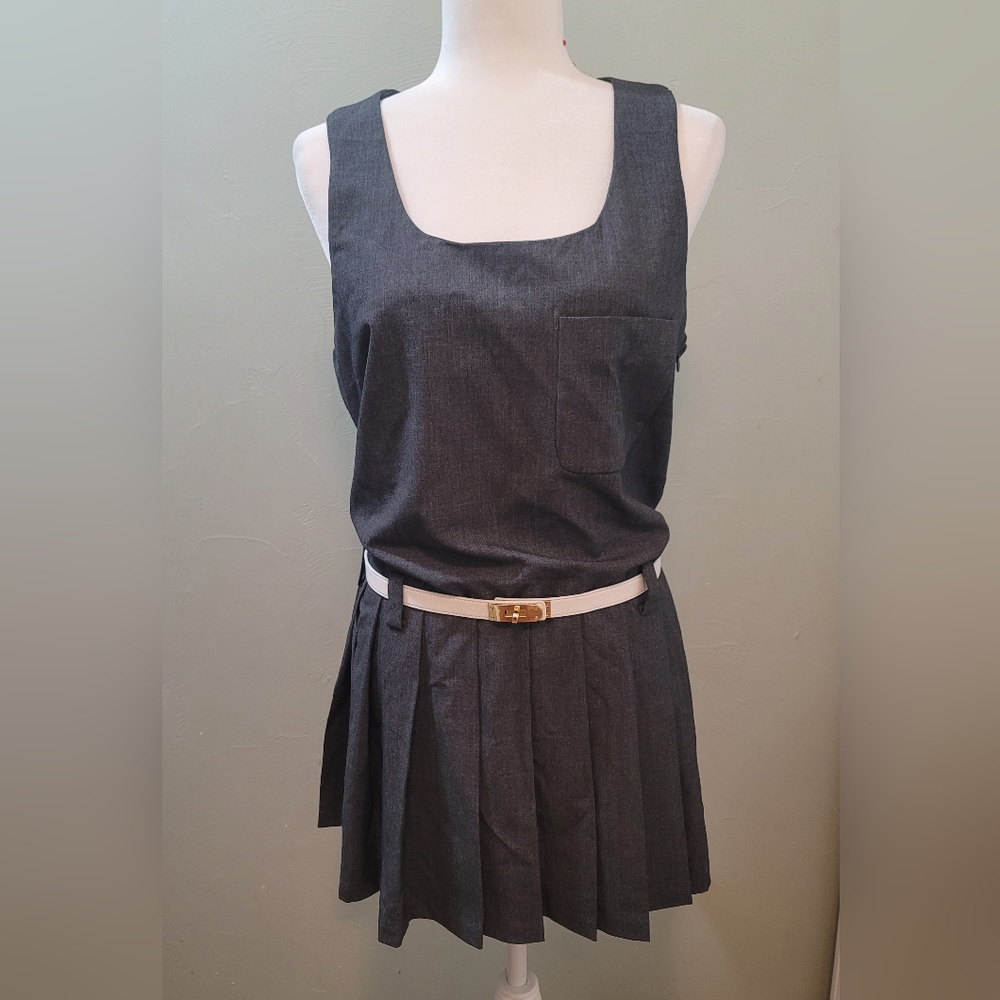 Gray Sleeveless Dress